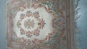 Before a completed carpet cleaning company project in the area