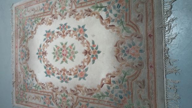 Before a completed carpet cleaning company project in the area